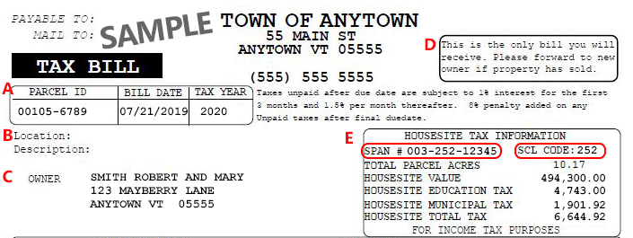 vermont department of taxes homestead declaration