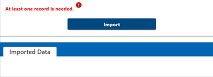 myVTax import screen